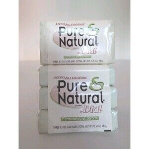 Pure & Natural 4.5 oz Hypoallergenic Bar Soap Discontinued Lot of 5